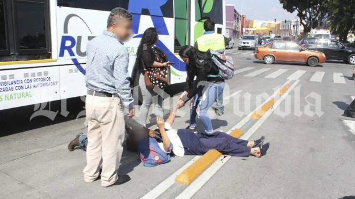 mujer atropellada por ruta